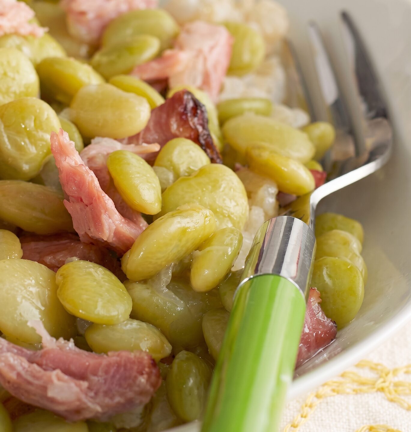 Smoked Ham Hocks with Lima Beans