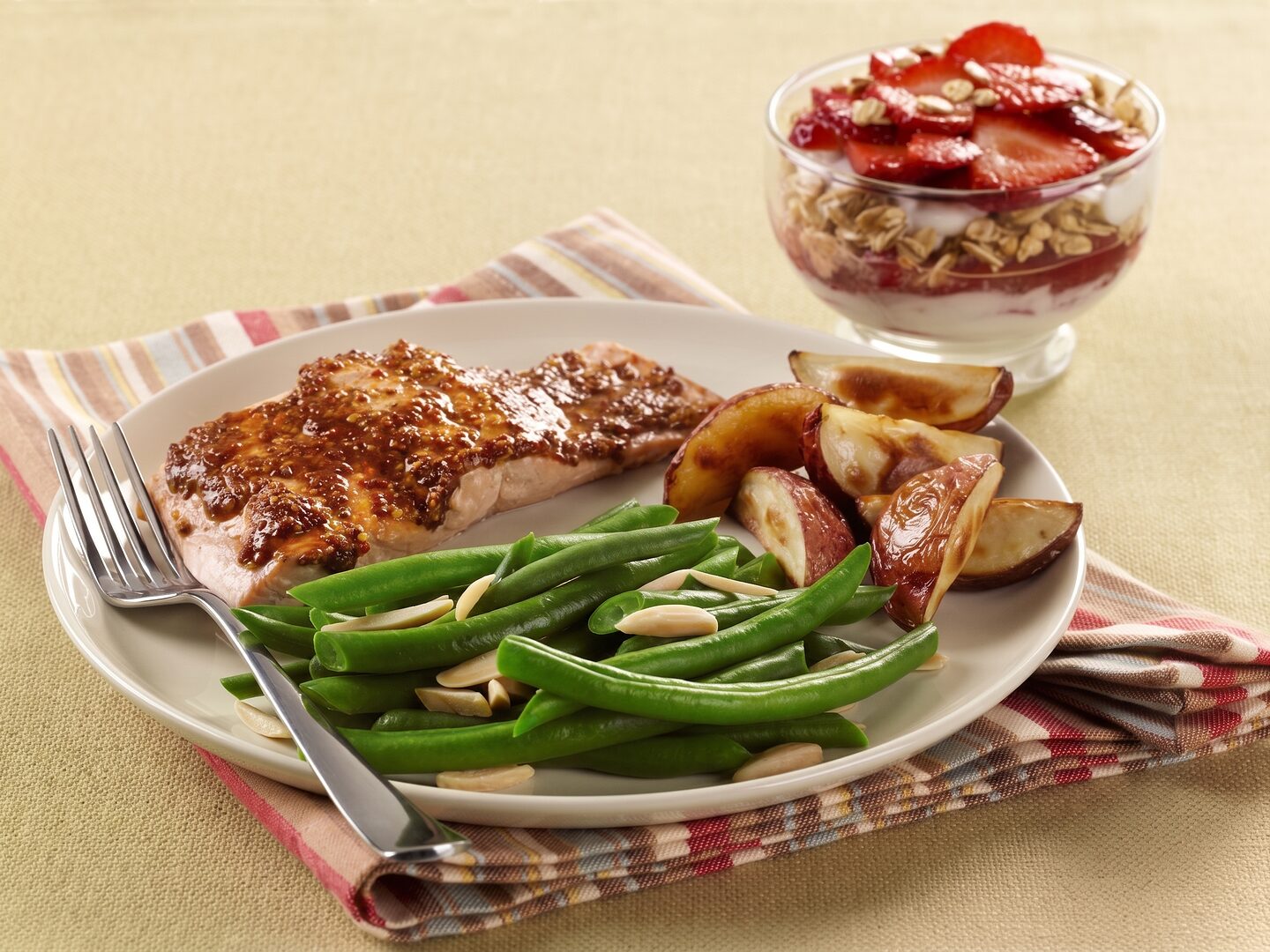 Smoky Mustard-Maple Salmon