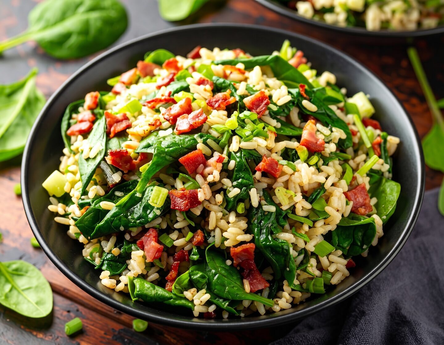 Spinach Rice Salad