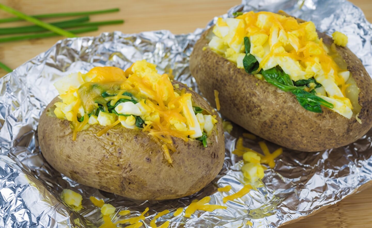 Spinach Stuffed Potatoes