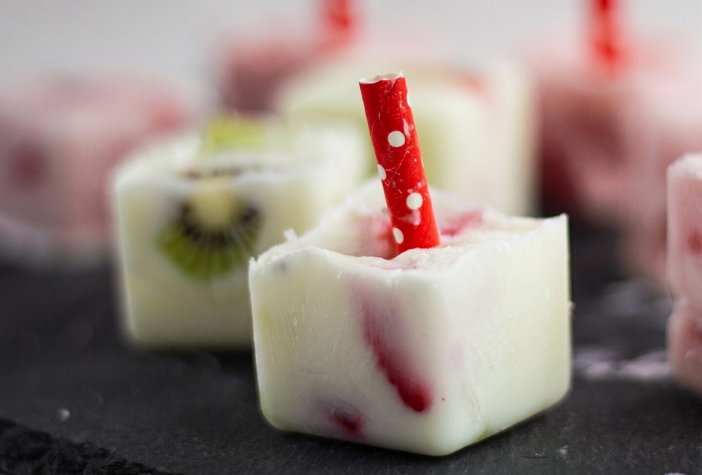 Strawberry Kiwi Yogurt Pops