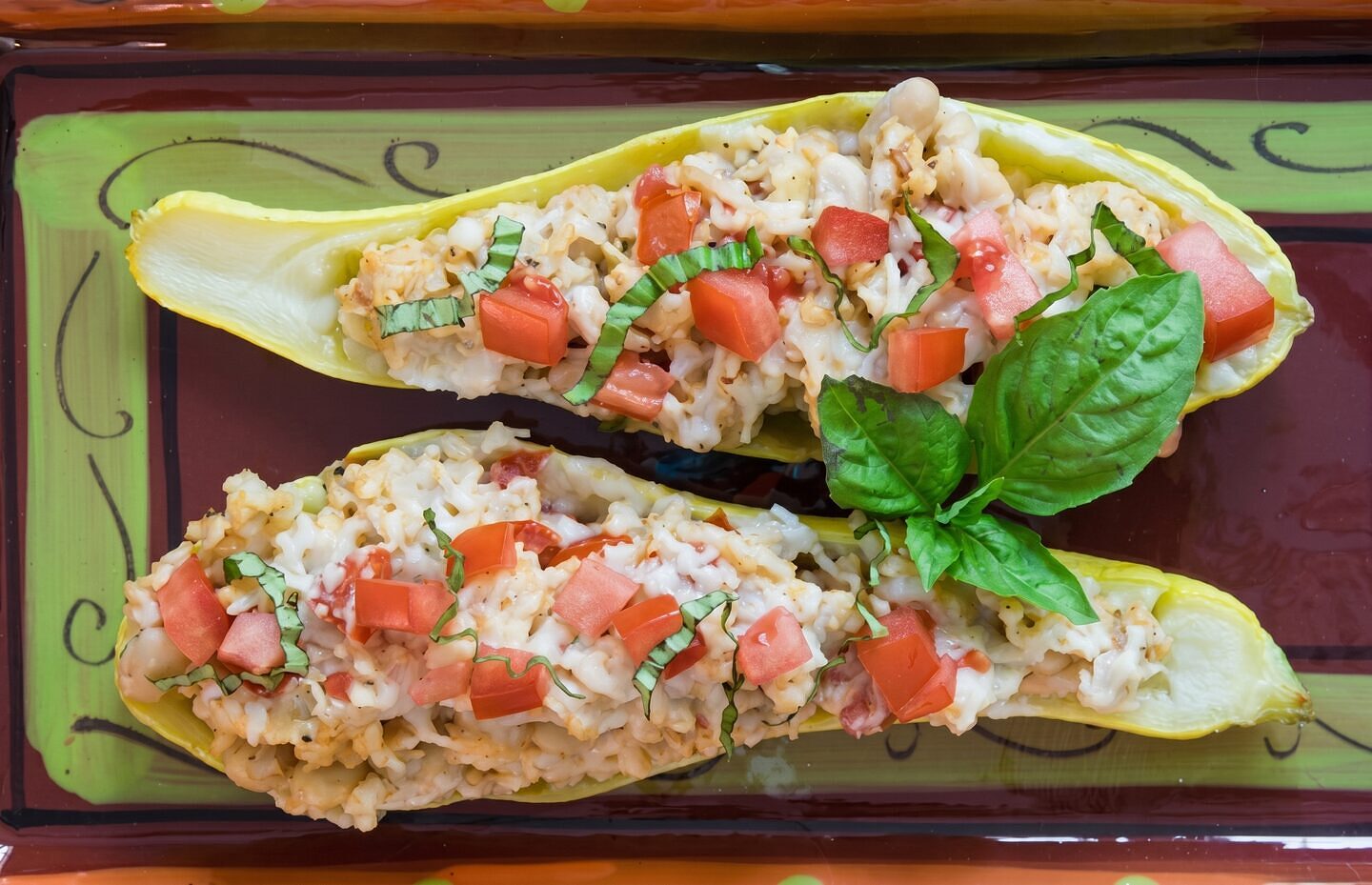 Stuffed Summer Squash