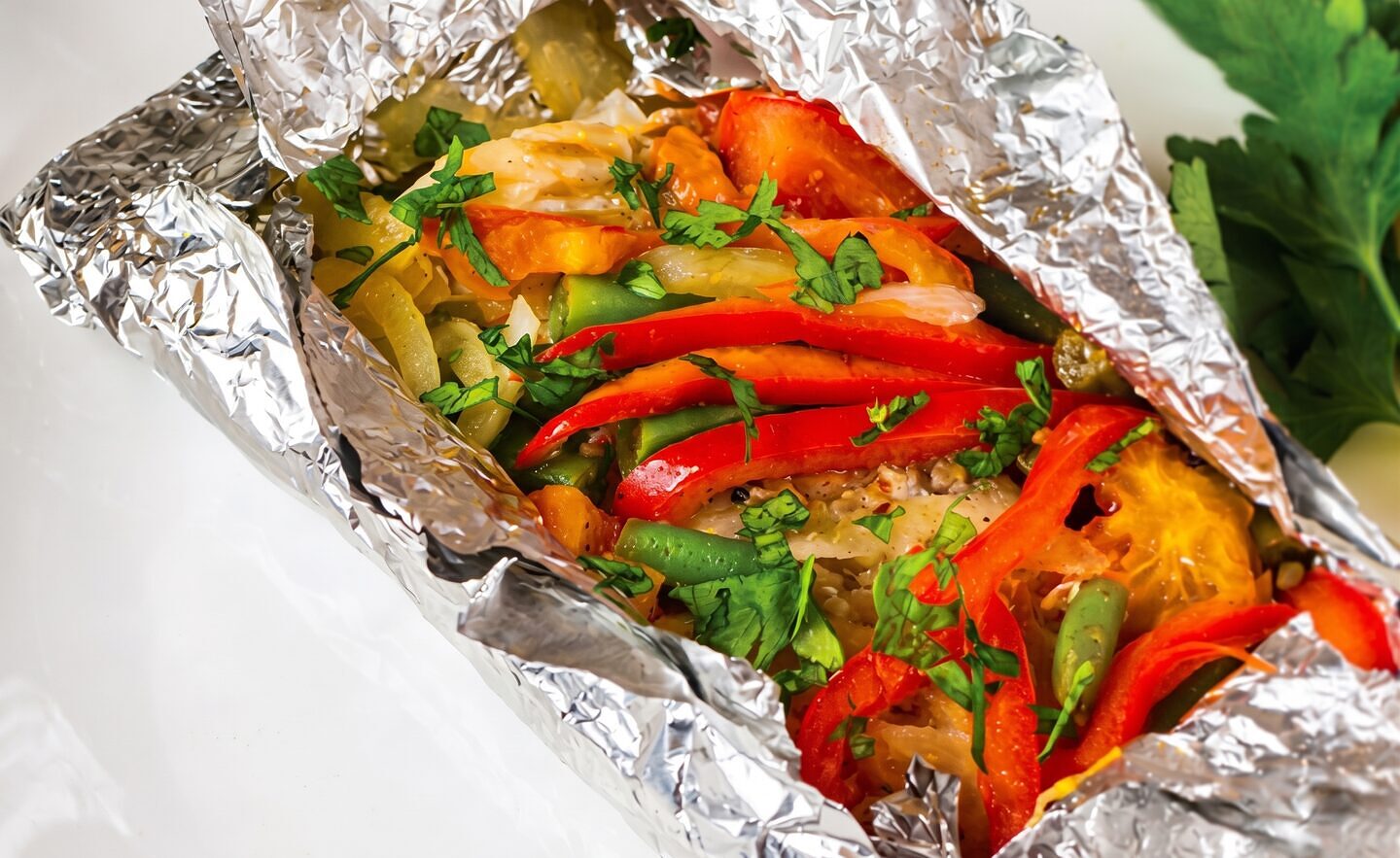 Tasty Fish and Veggie Packets