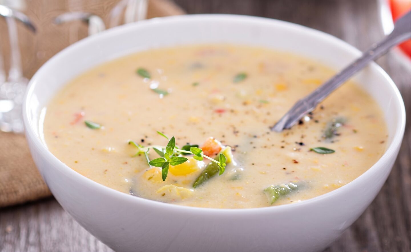 Vegetable Cheese Soup