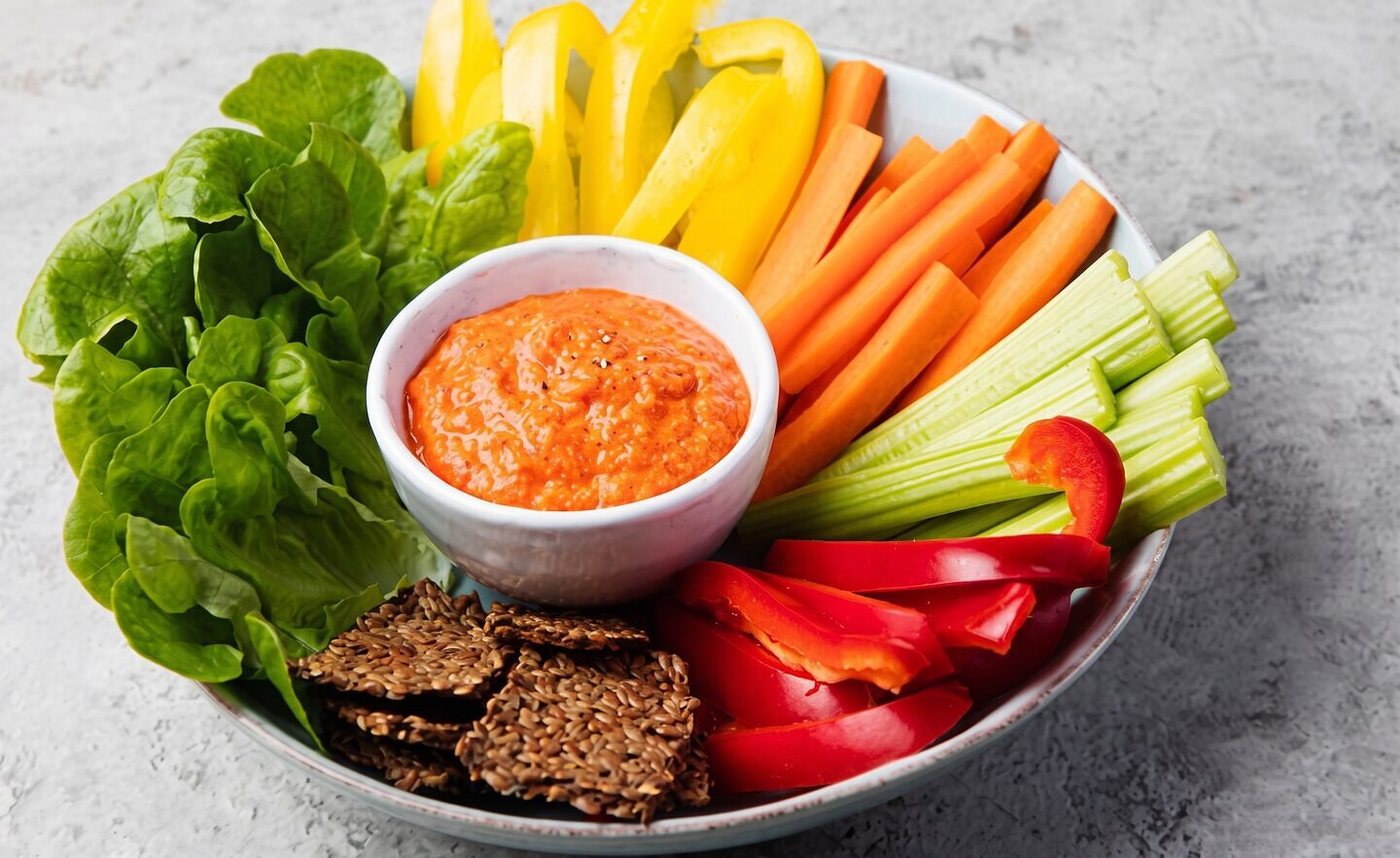 Vegetable Medley with Salsa Dip