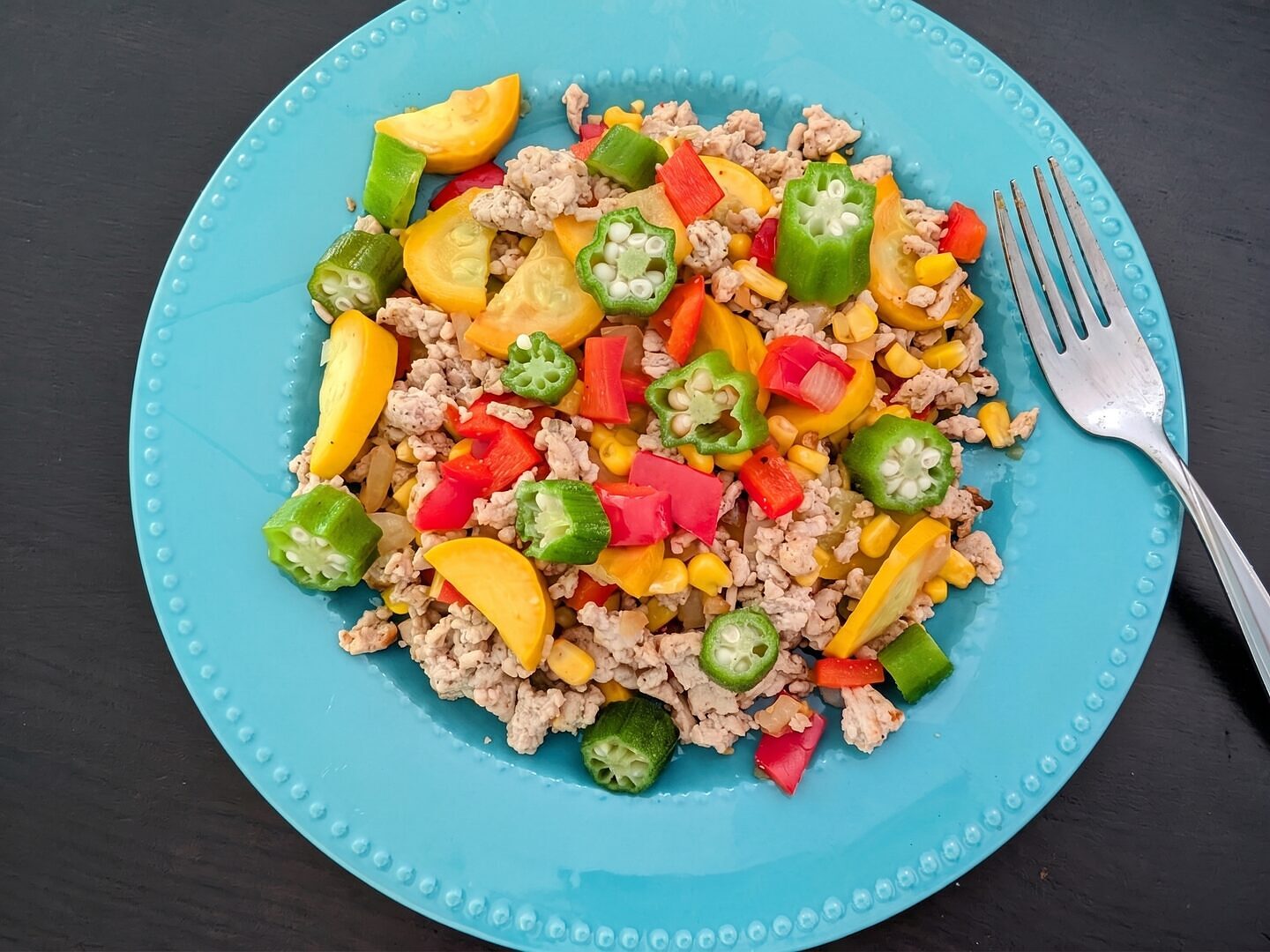 Veggie Stir-Fry with Turkey