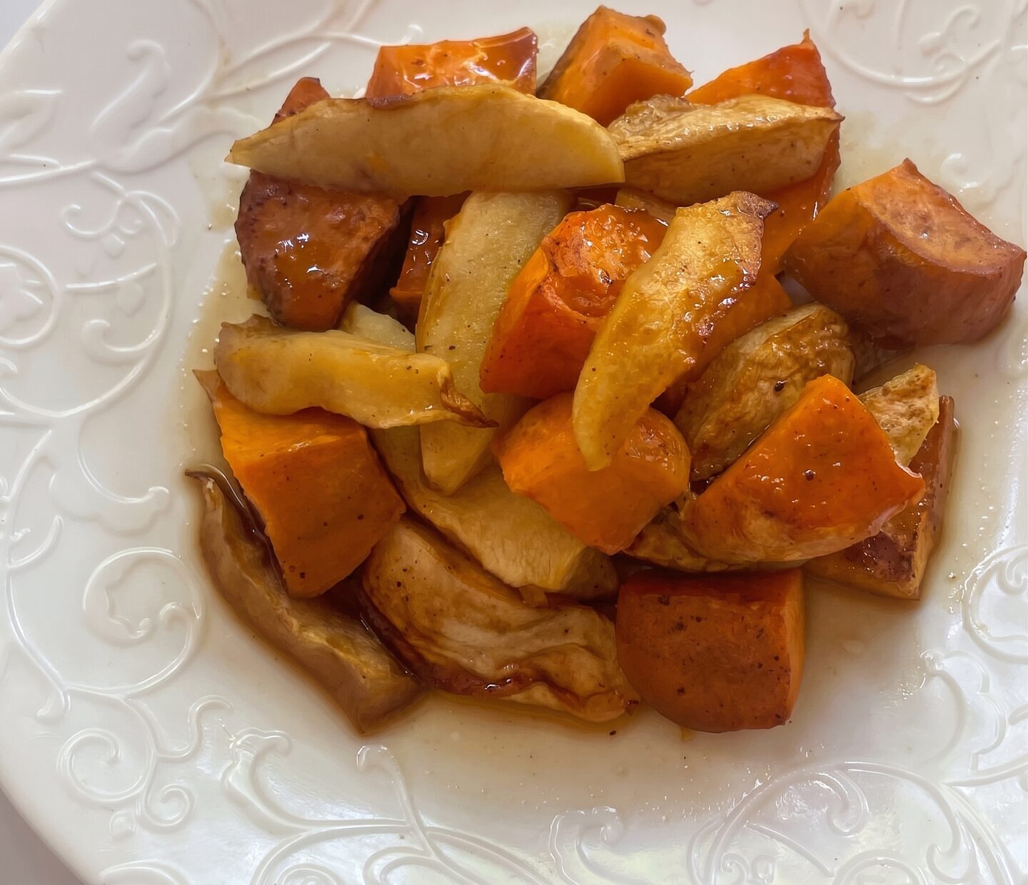 Baked Apples and Sweet Potatoes