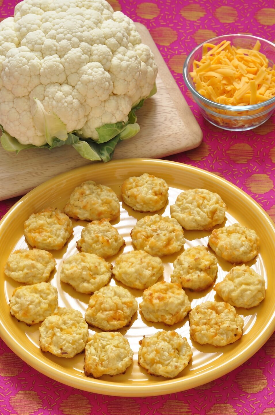 Baked Cauliflower Tots