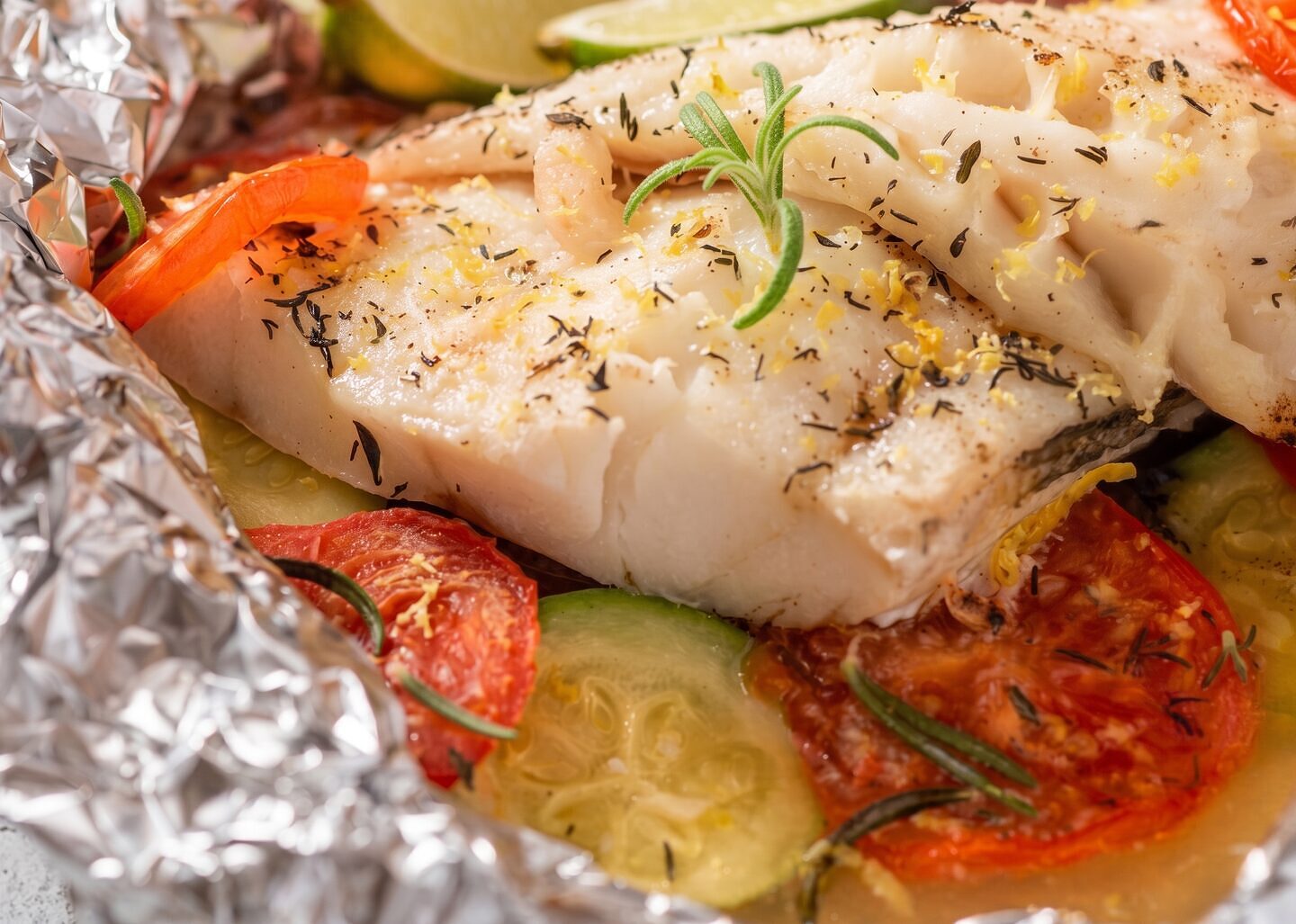 Baked Fish and Vegetables