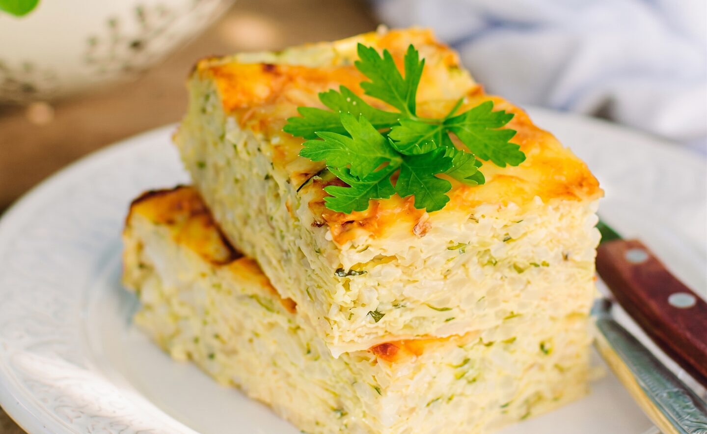 Baked Rice with Spinach