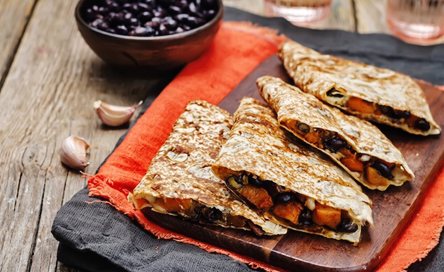 Black Bean and Sweet Potato Quesadillas