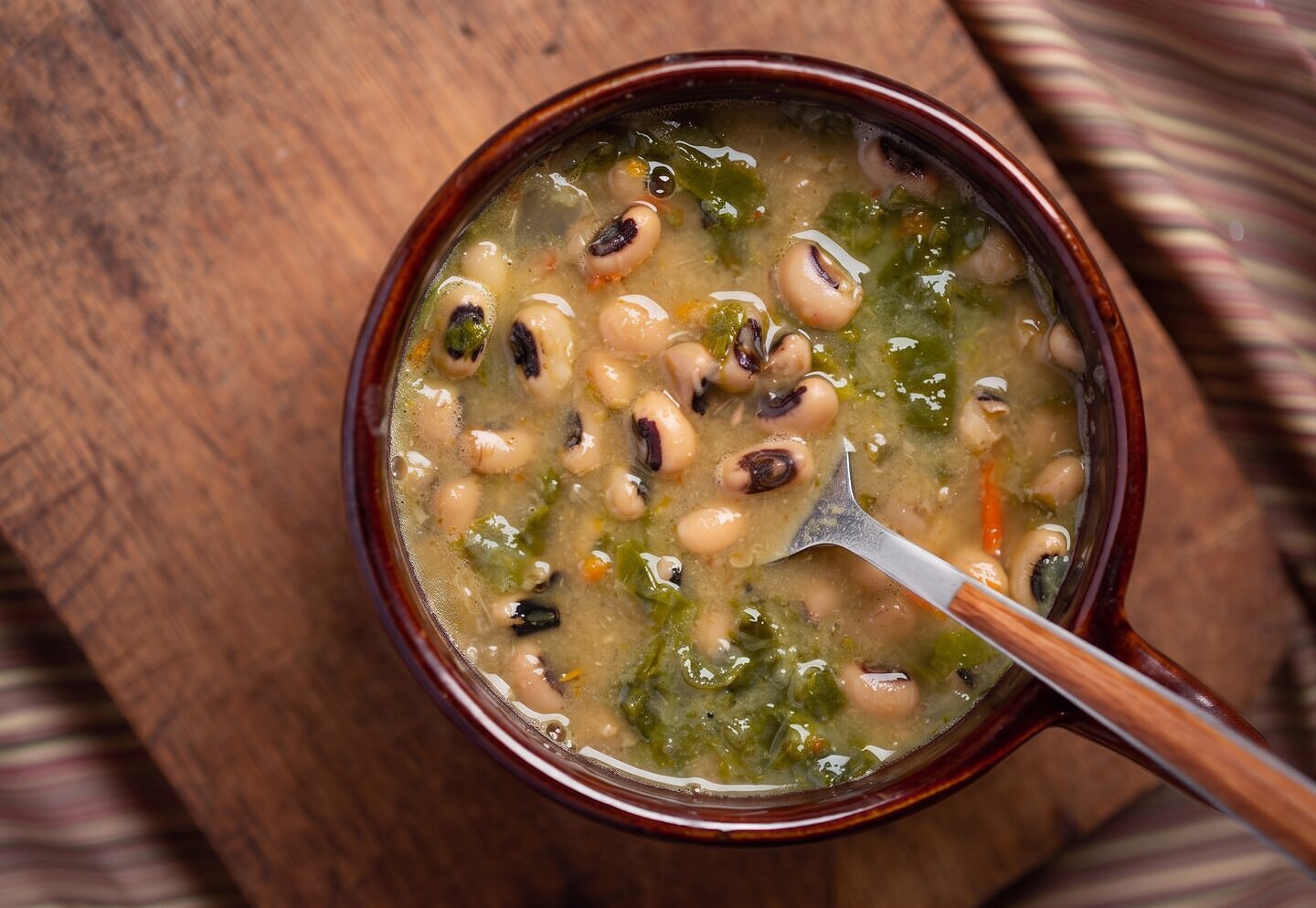 Black-Eyed Pea and Collard Greens Soup