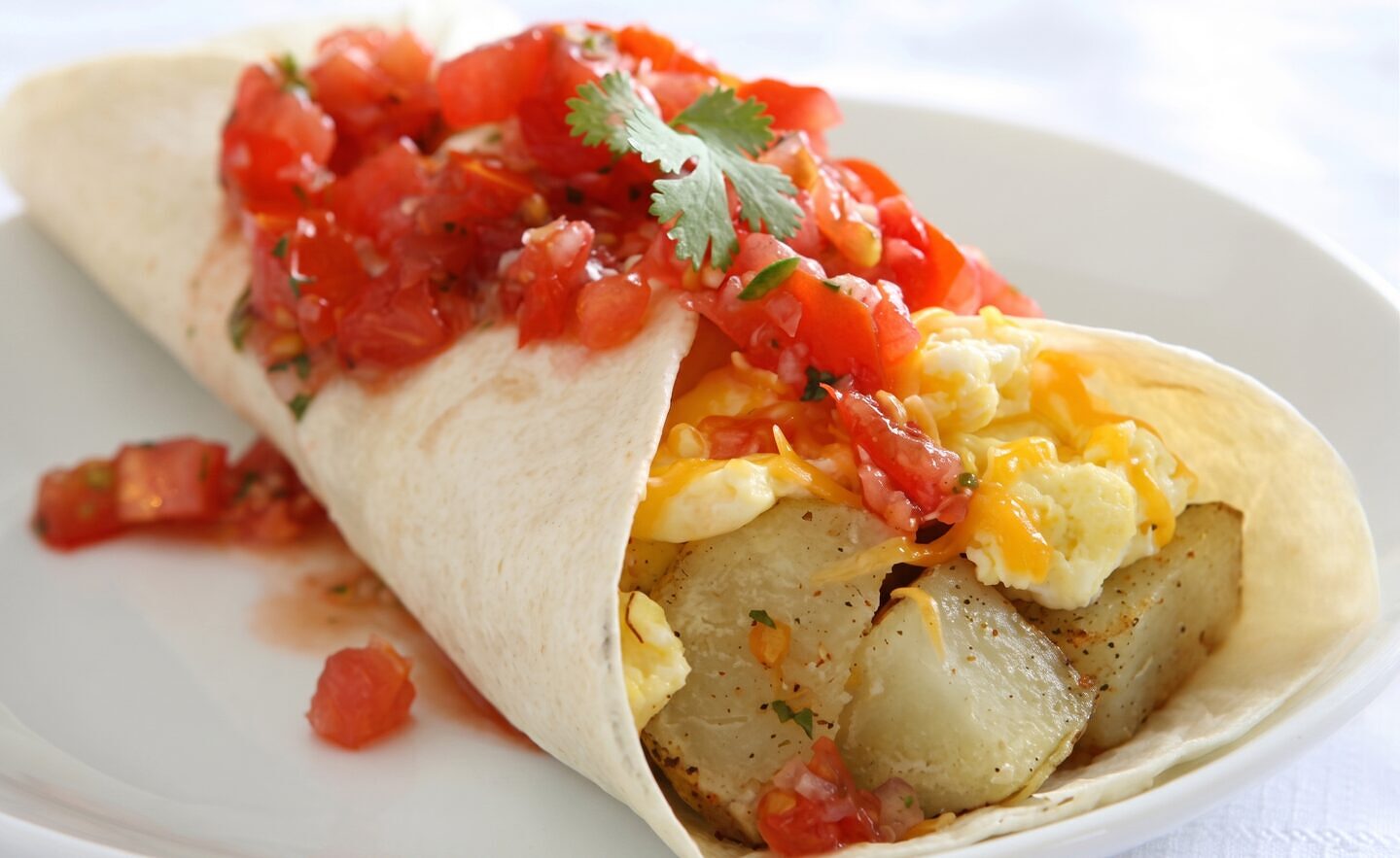 Breakfast Potato and Egg Burritos