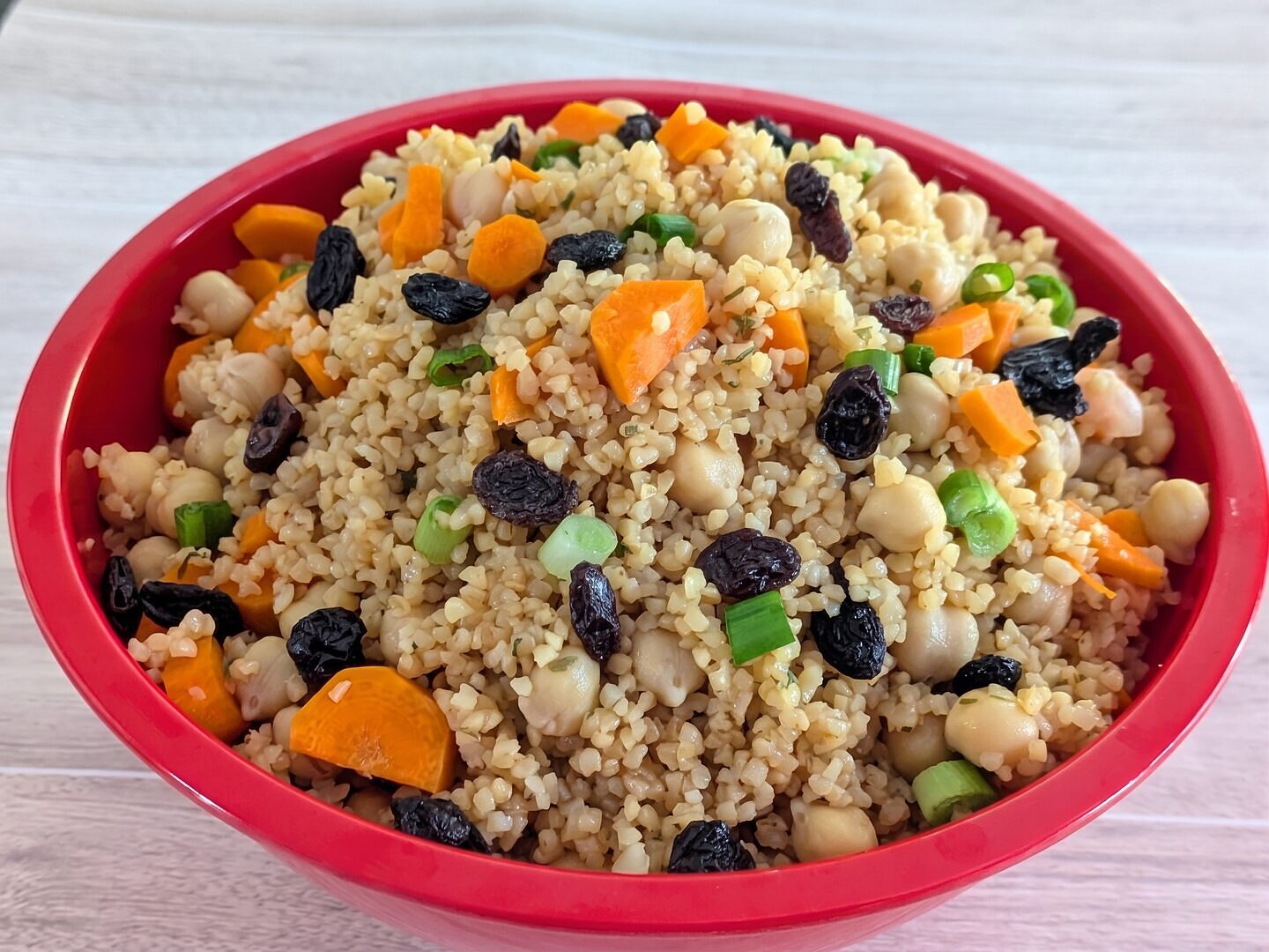 Bulgur Chickpea Salad