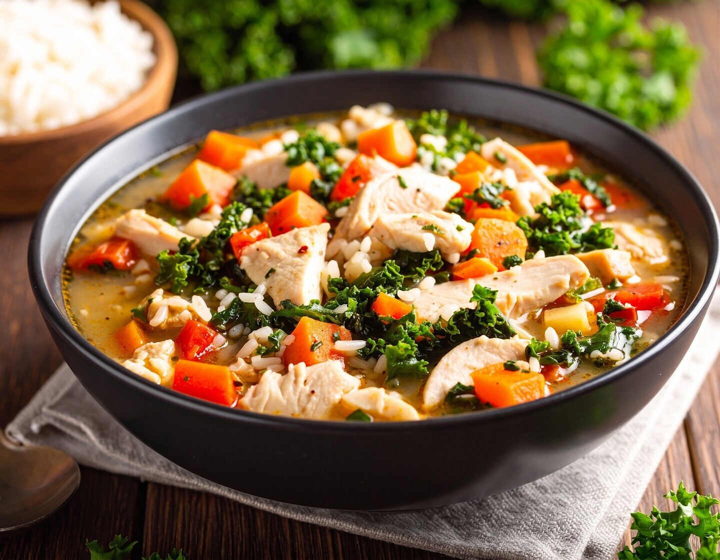 Chicken Vegetable Soup with Kale