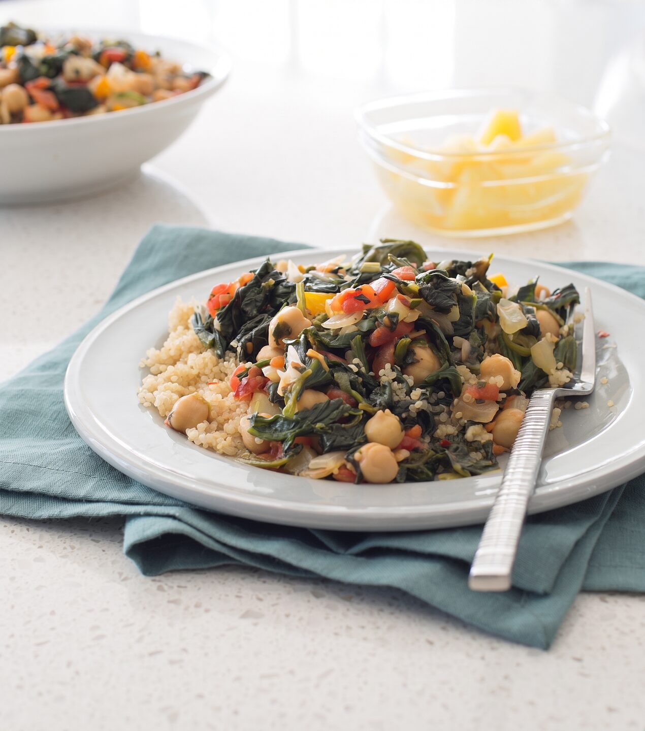 Chickpeas and Spinach Sauté