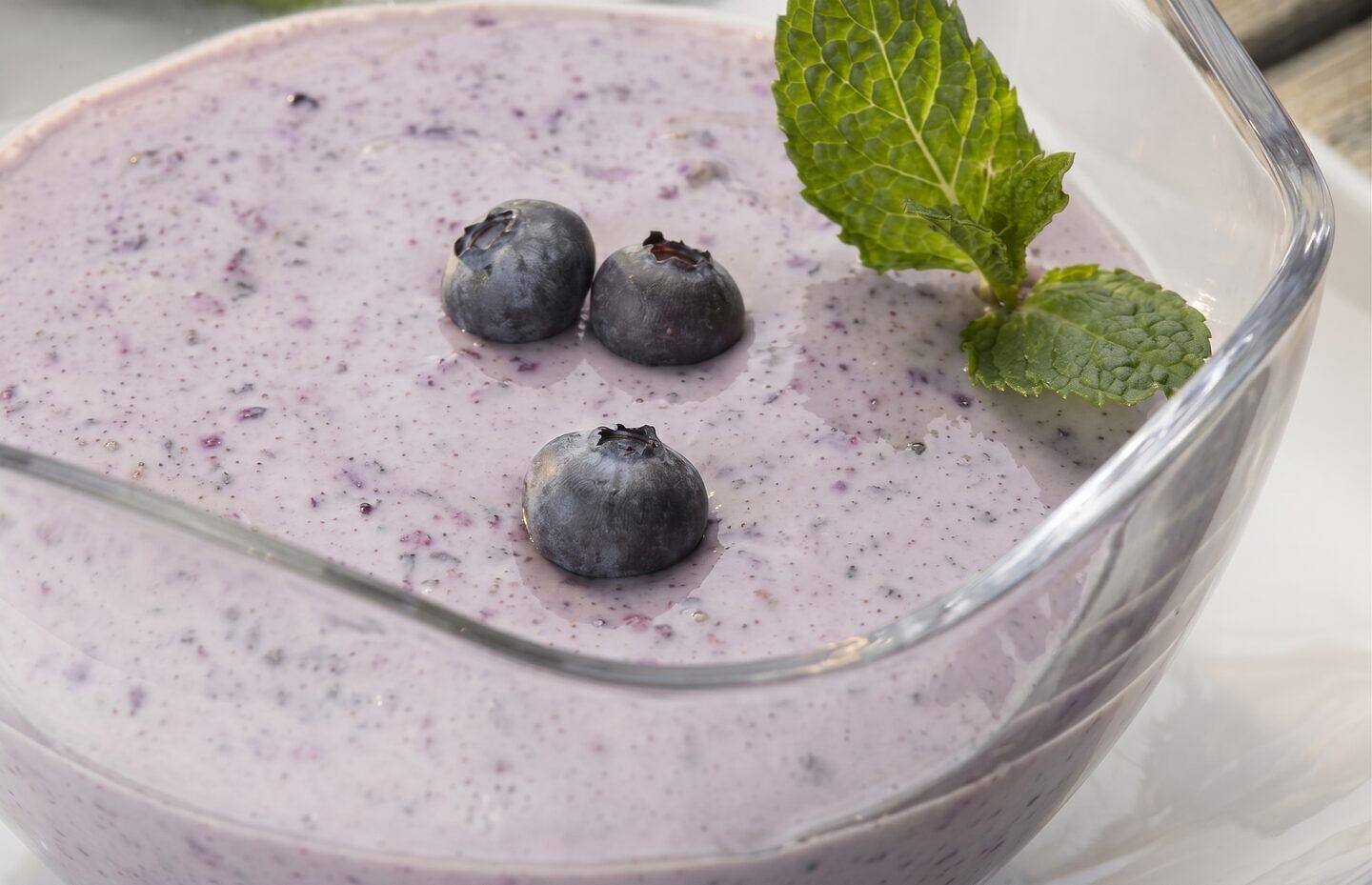 Chilled Blueberry Soup