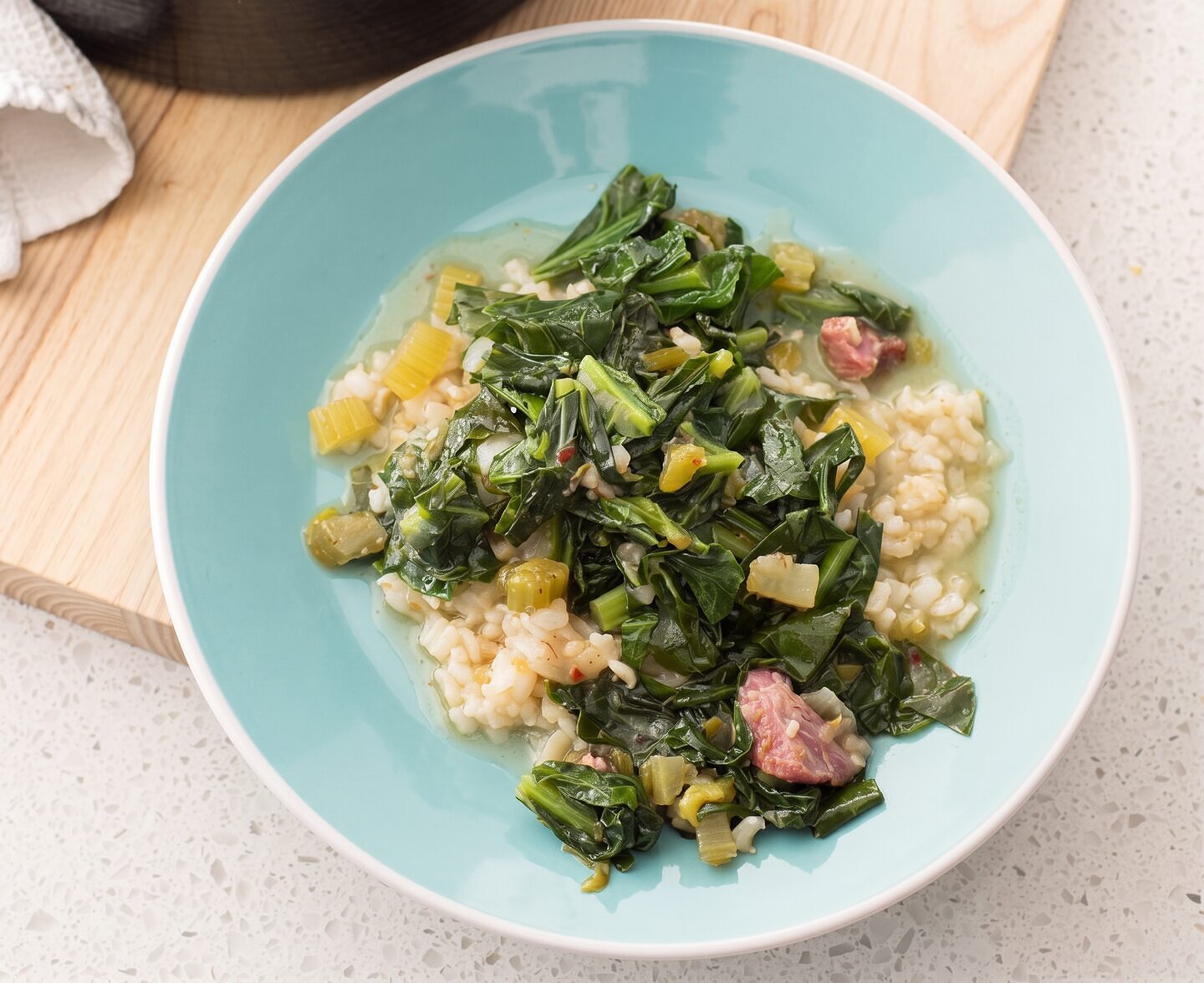 Collard Green Gumbo with Ham Hock