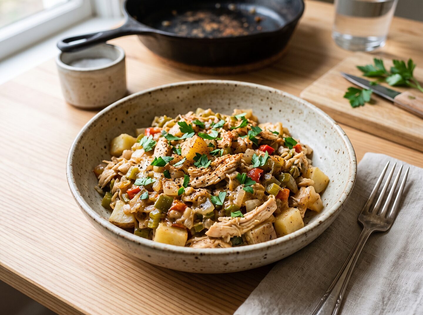 Creamy Chicken Hash