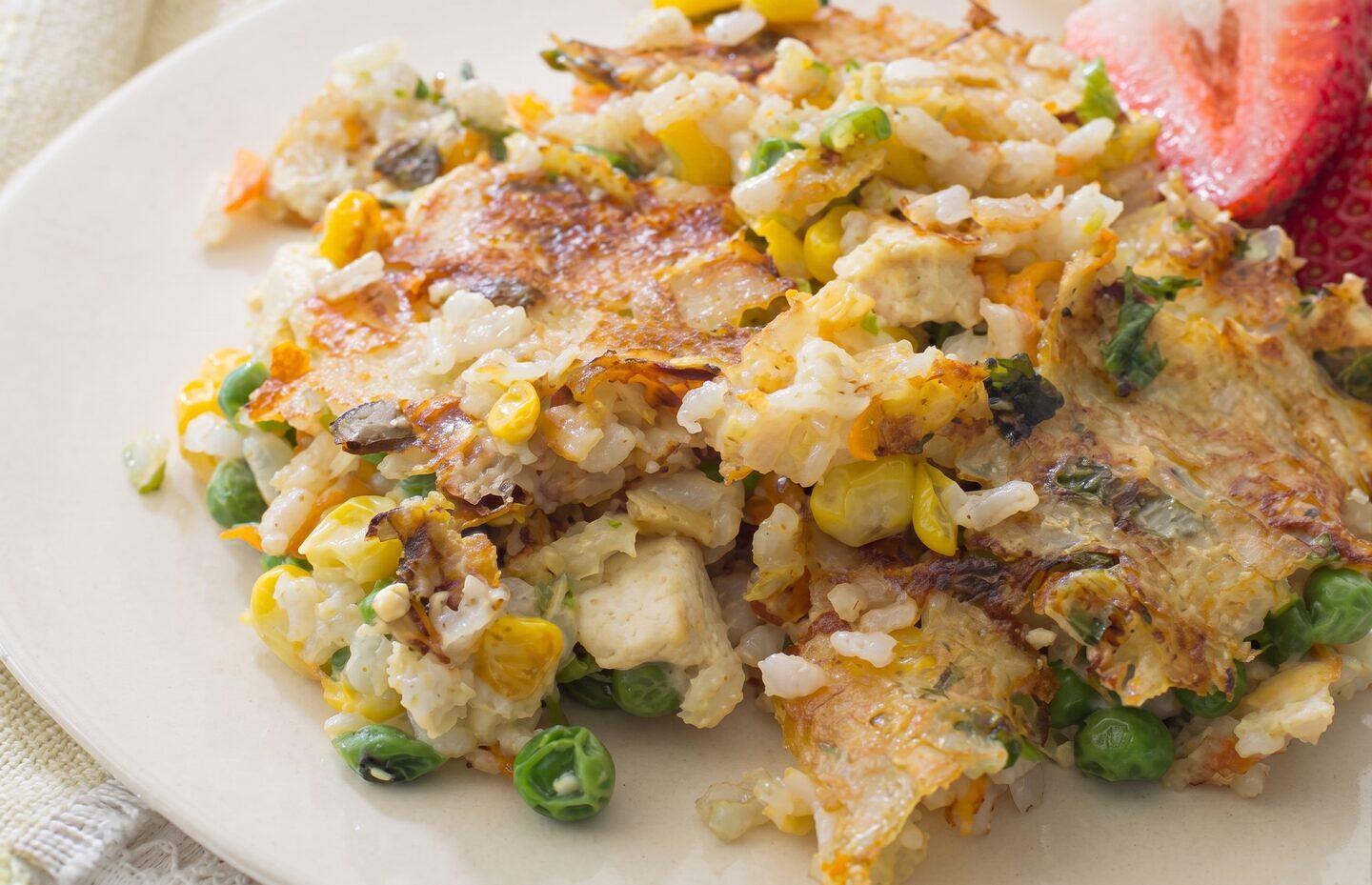 Crusty Rice with Tofu and Vegetables