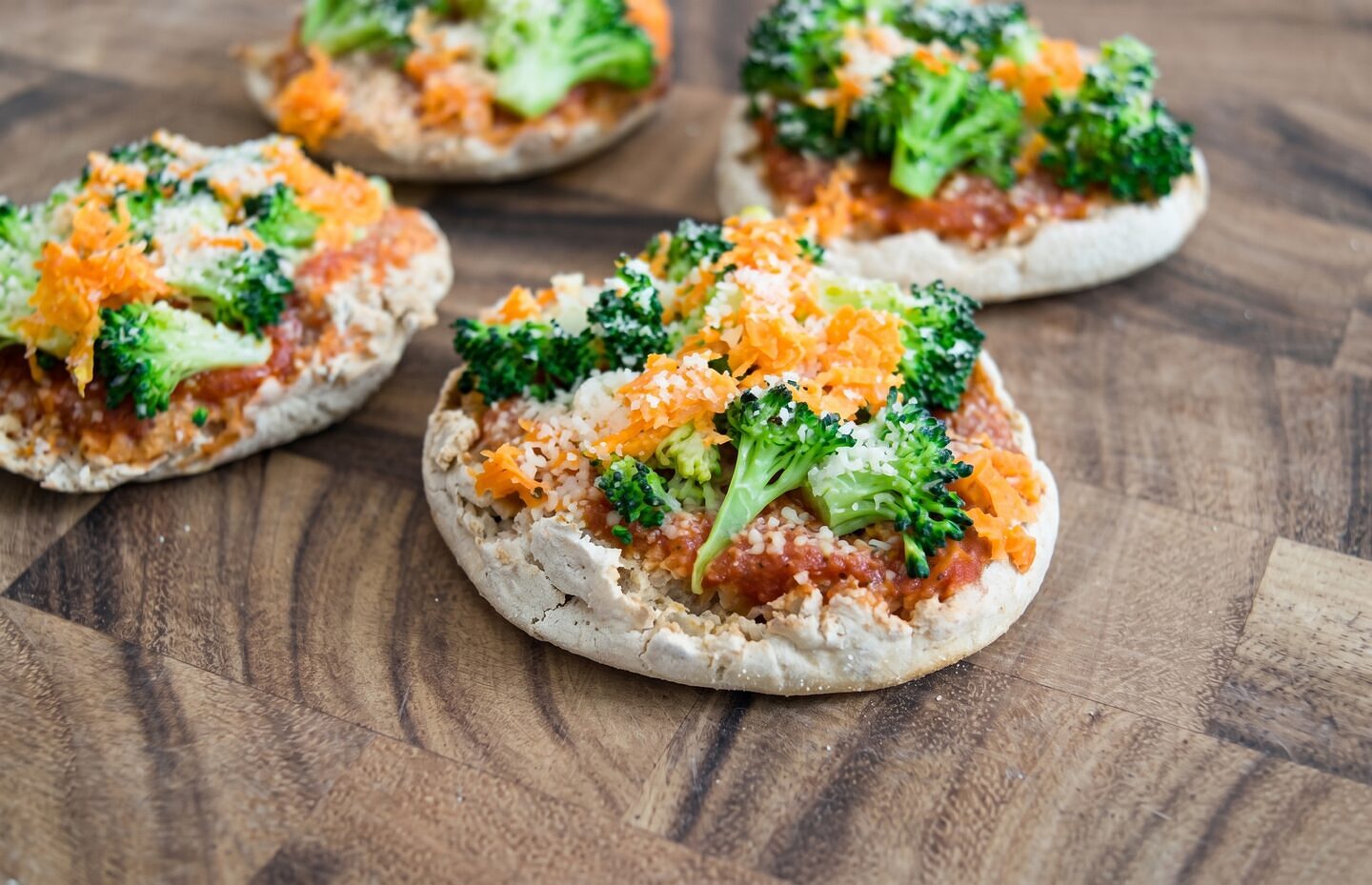 English Muffin Veggie Pizza
