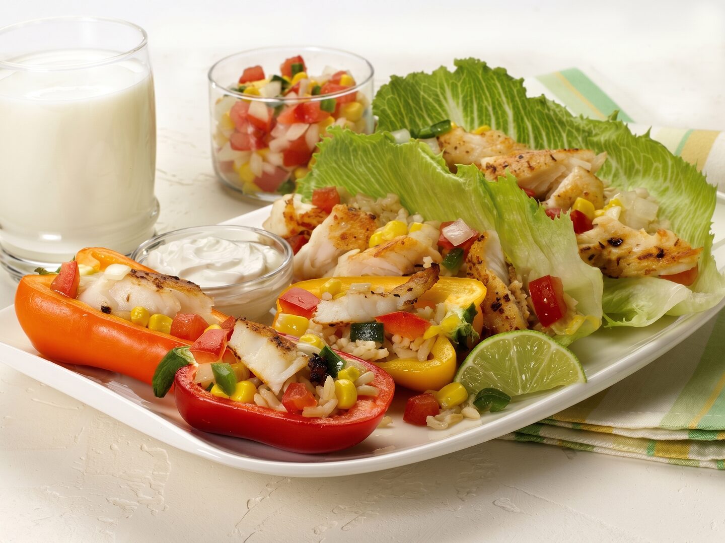 Fiesta Lettuce Wraps and Pepper Boats