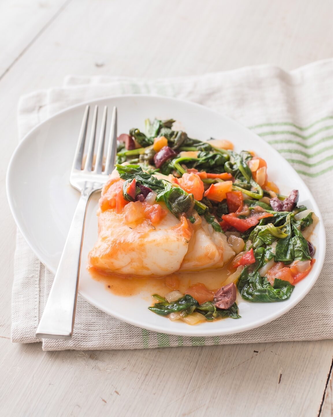 Fish with Spinach
