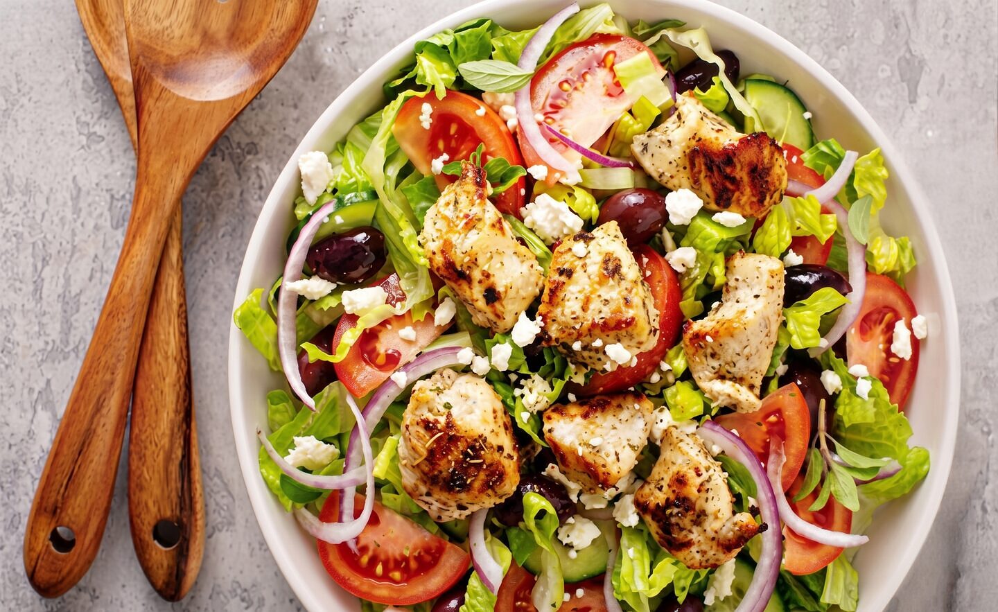 Greek Salad with Chicken