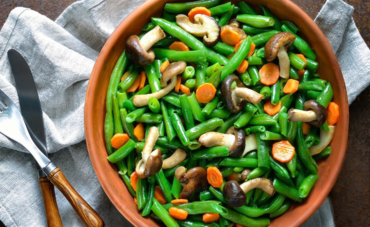 Green Bean and Mushroom Medley