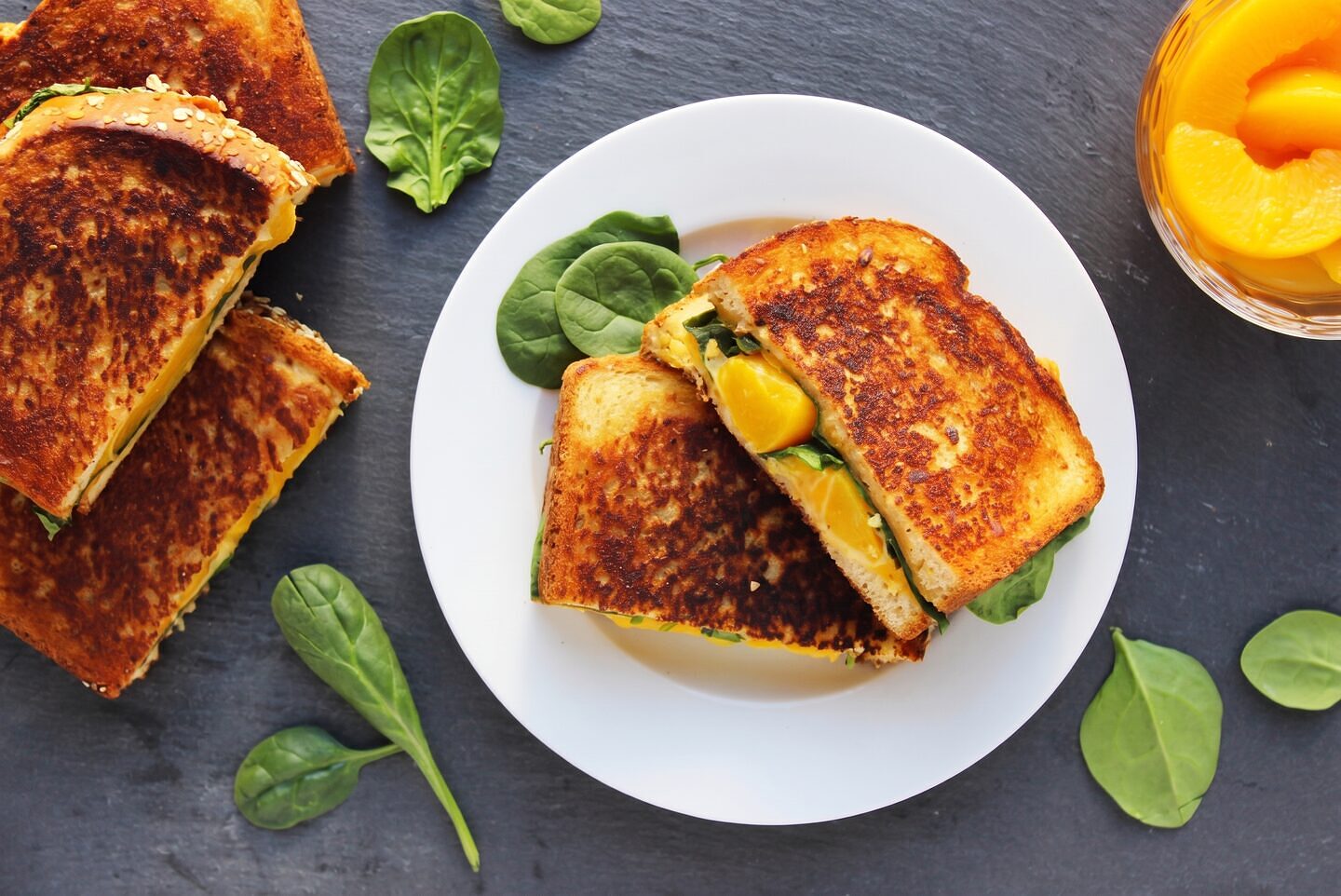 Grilled Cheese with Peaches