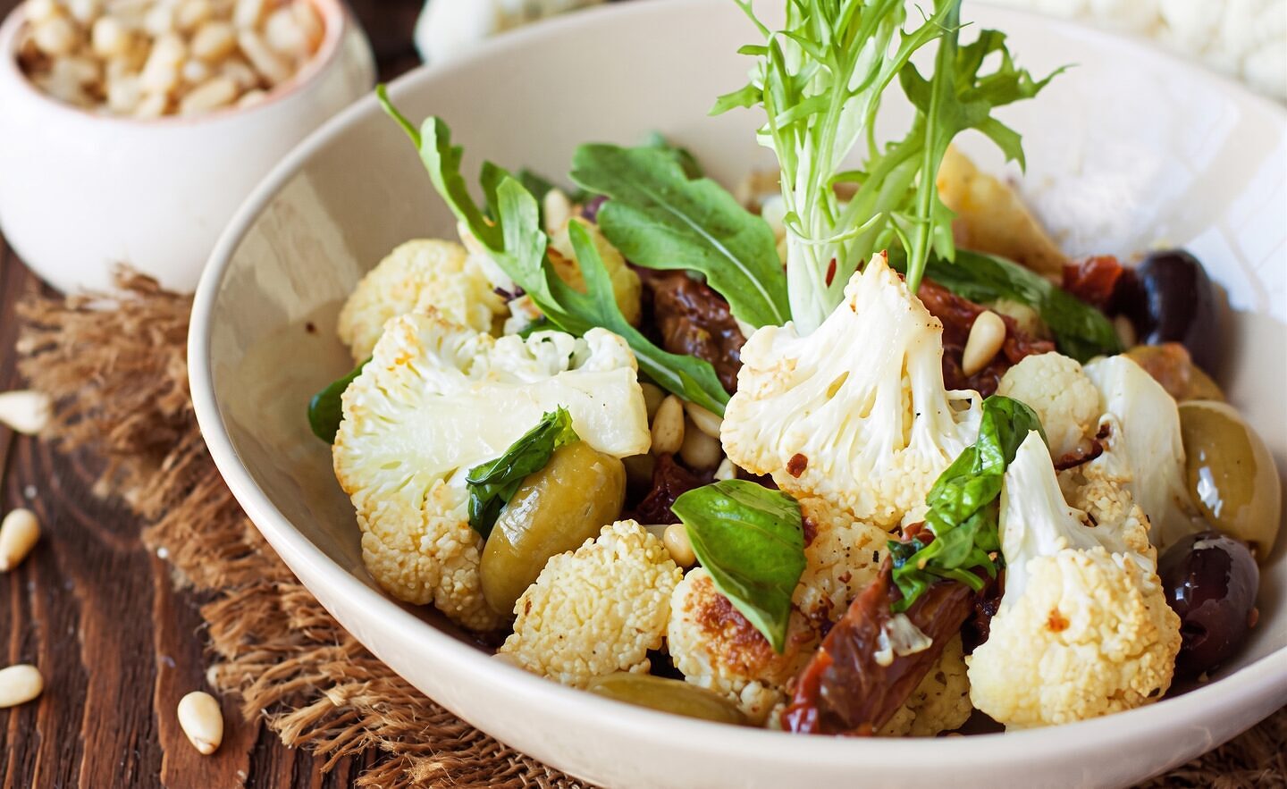 Hearty Vegetable Salad with Herb Dressing