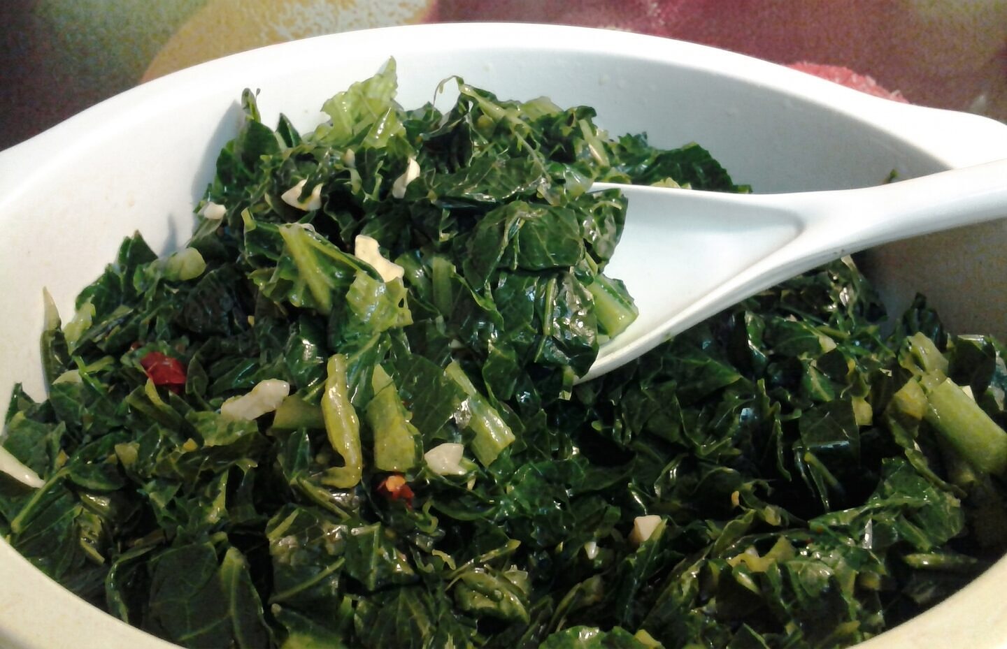 Julia’s Sautéed & Steamed Collards