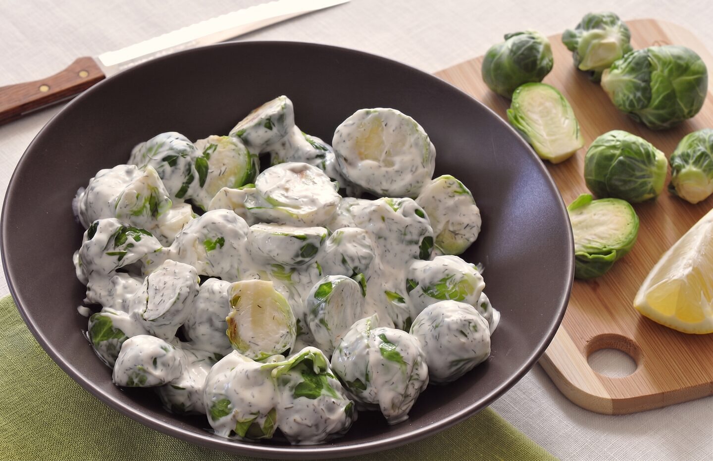 Lemon Dill Brussels Sprouts