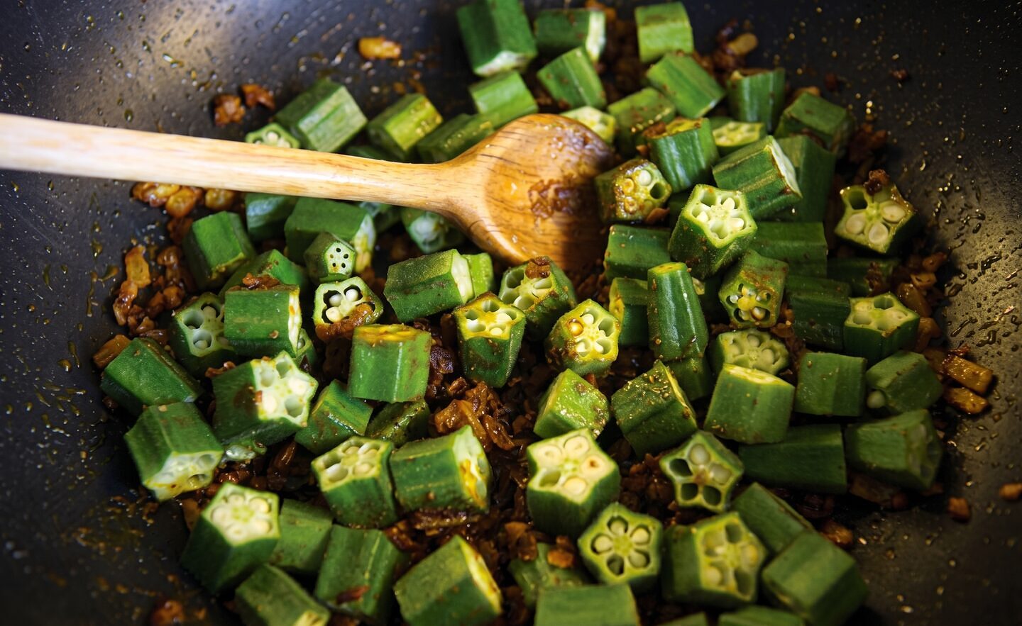 Lite Fried Okra