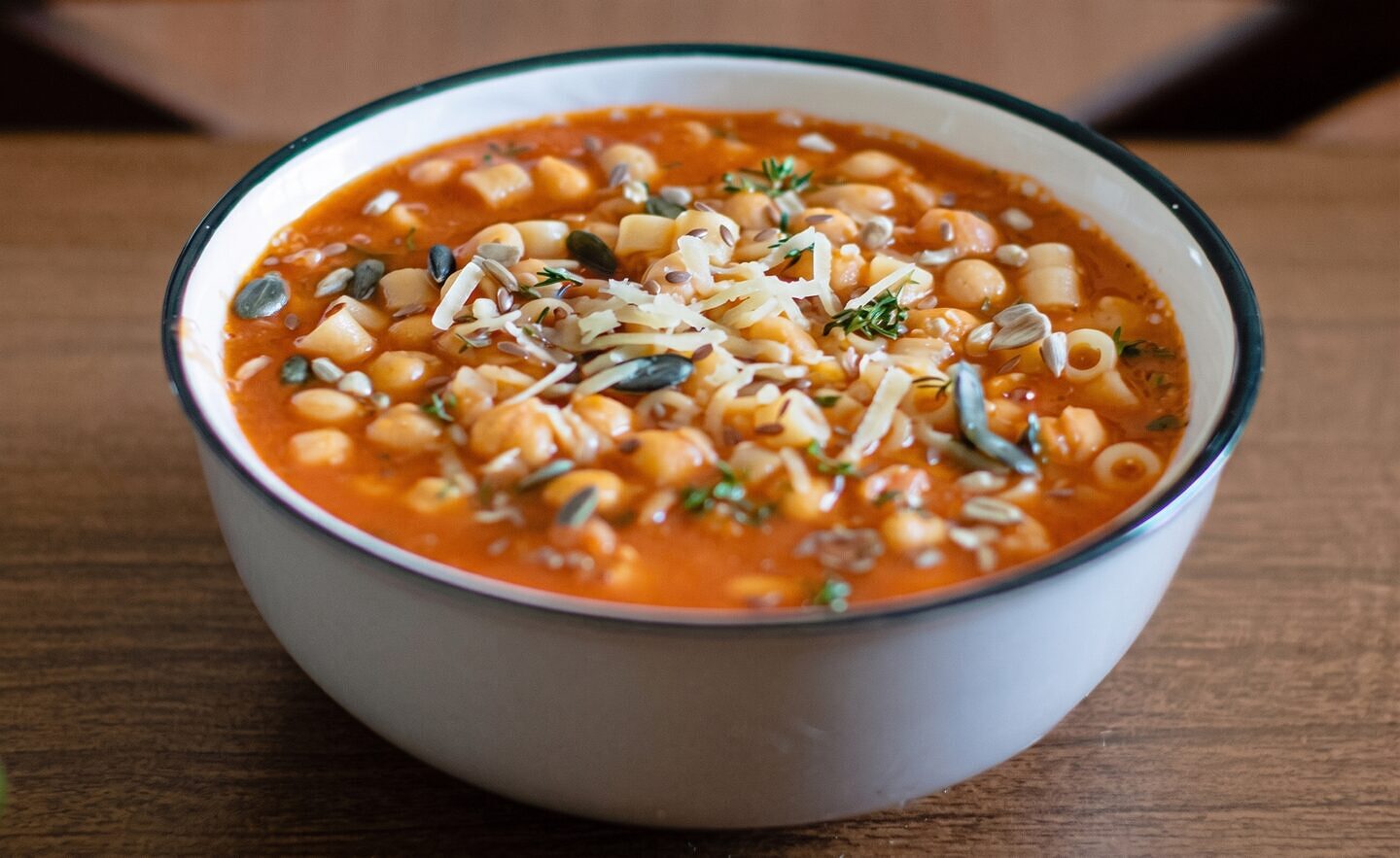 Macaroni Chick-Pea Soup