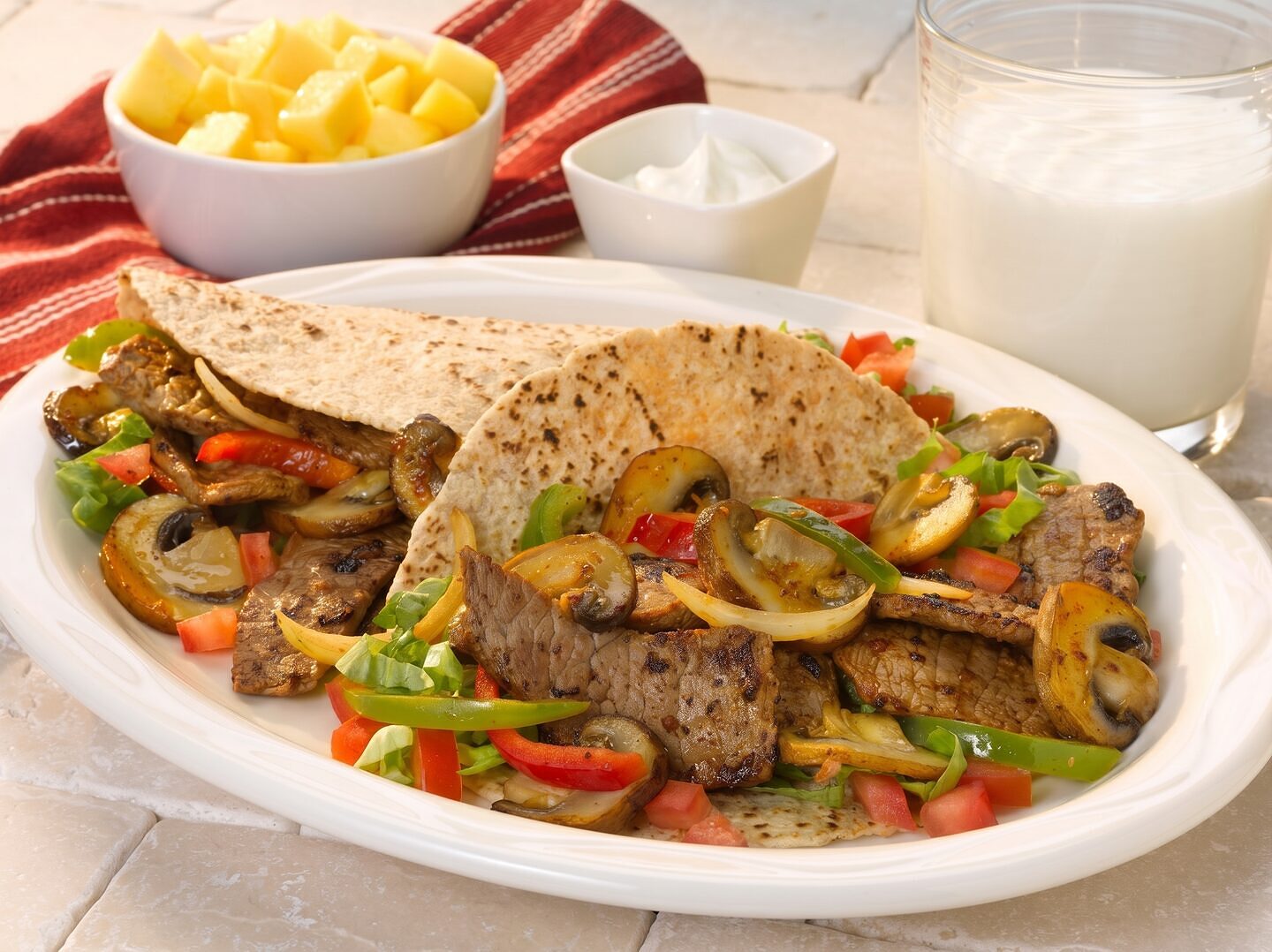 Mushroom Steak Fajitas