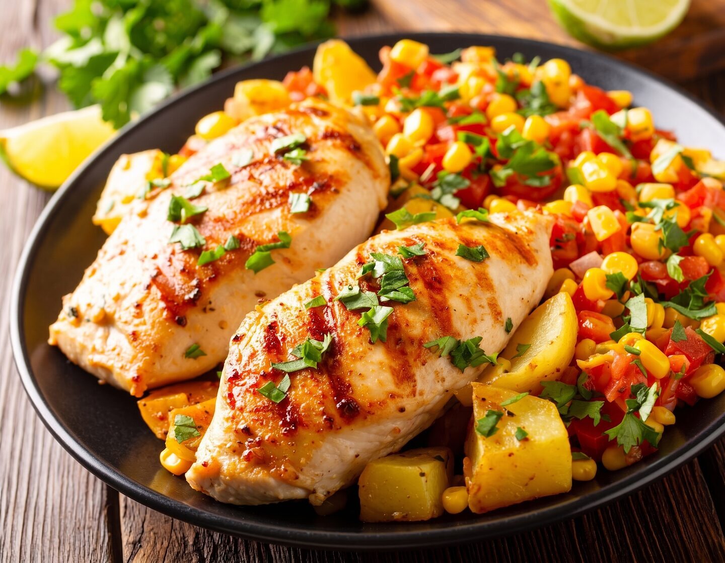 One Pan Potatoes & Chicken