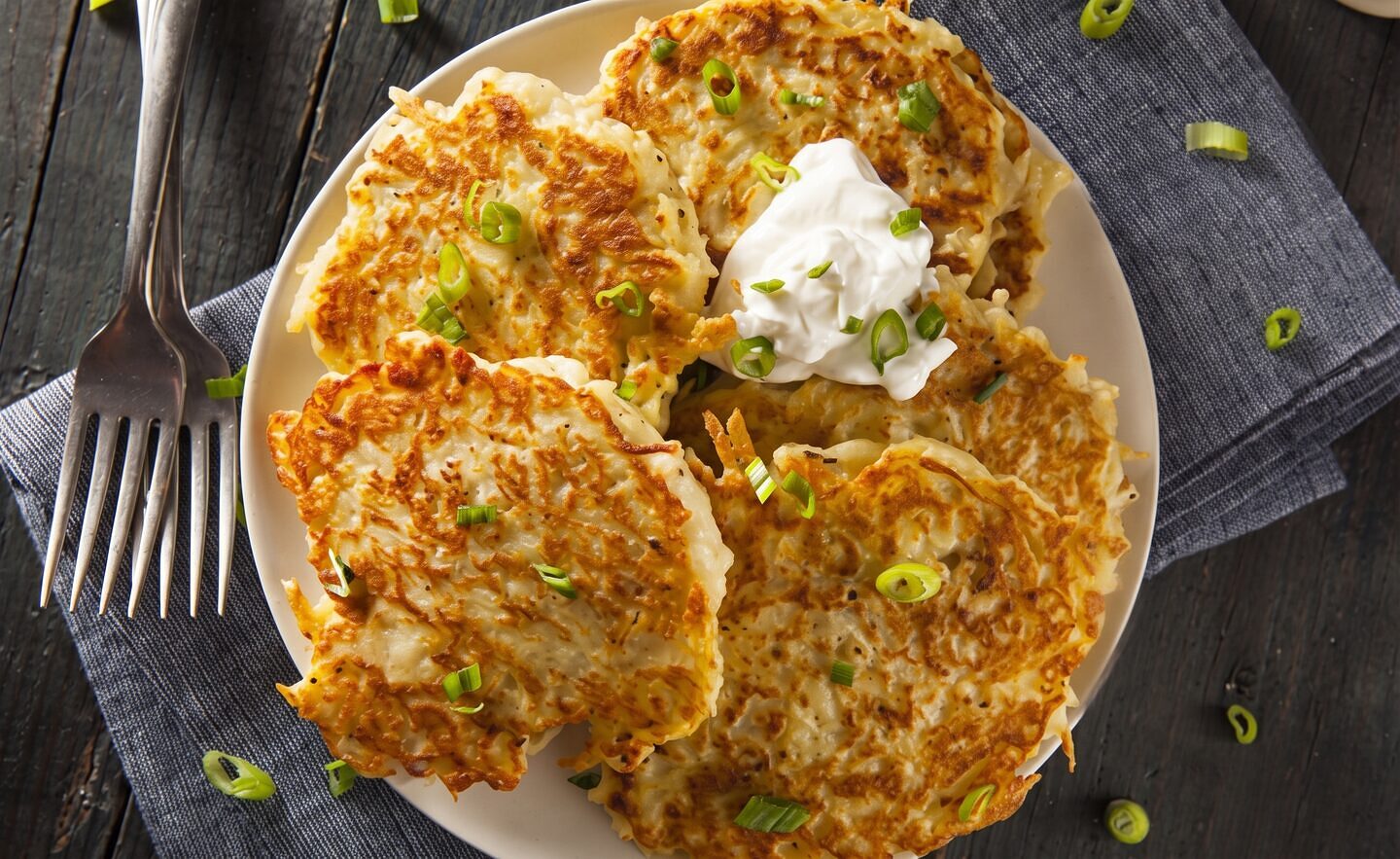 Oven-Baked Potato Pancakes