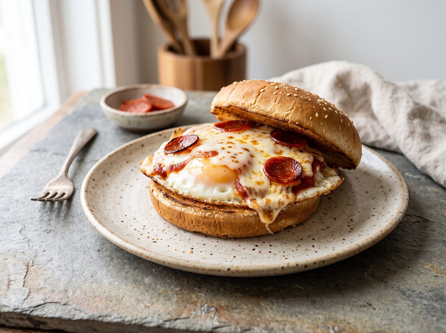 Pizza Eggburger