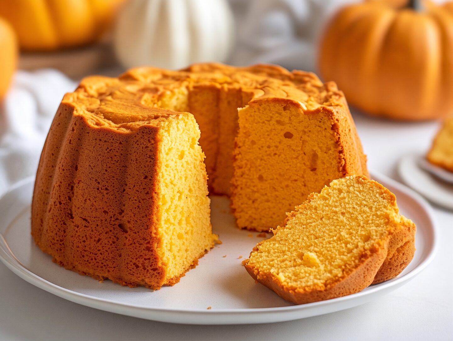 Pumpkin Angel Food Cake