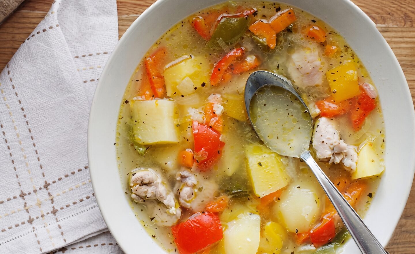 Quick Chicken & Vegetable Soup